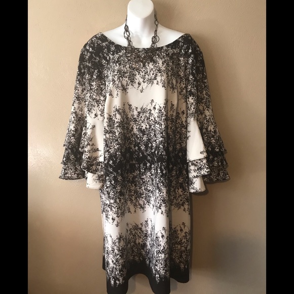 Leslie Fay Dresses & Skirts - Leslie Fay brown/white 16W